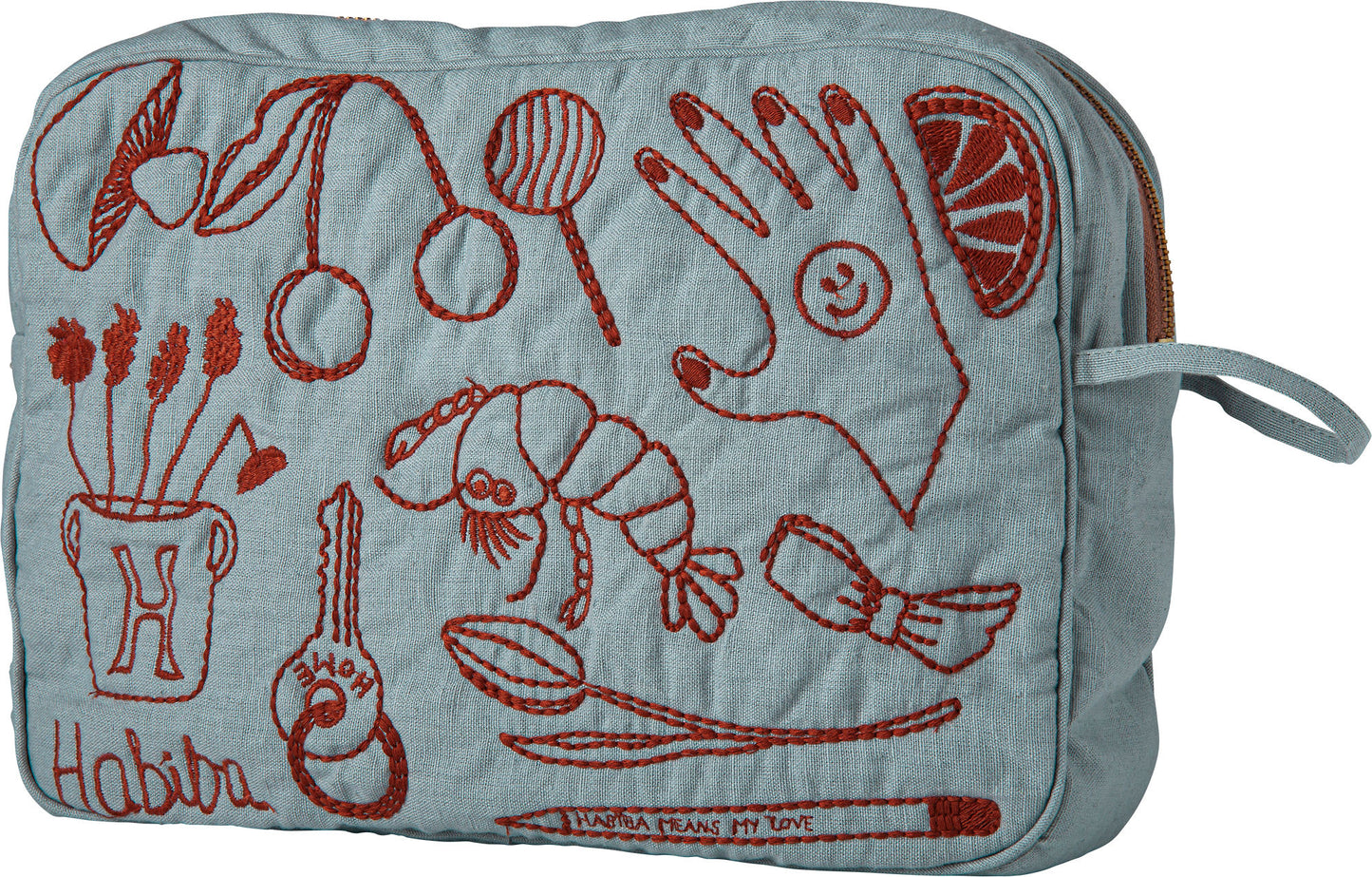 CLEA TOILETRY BAG - Pastel blue