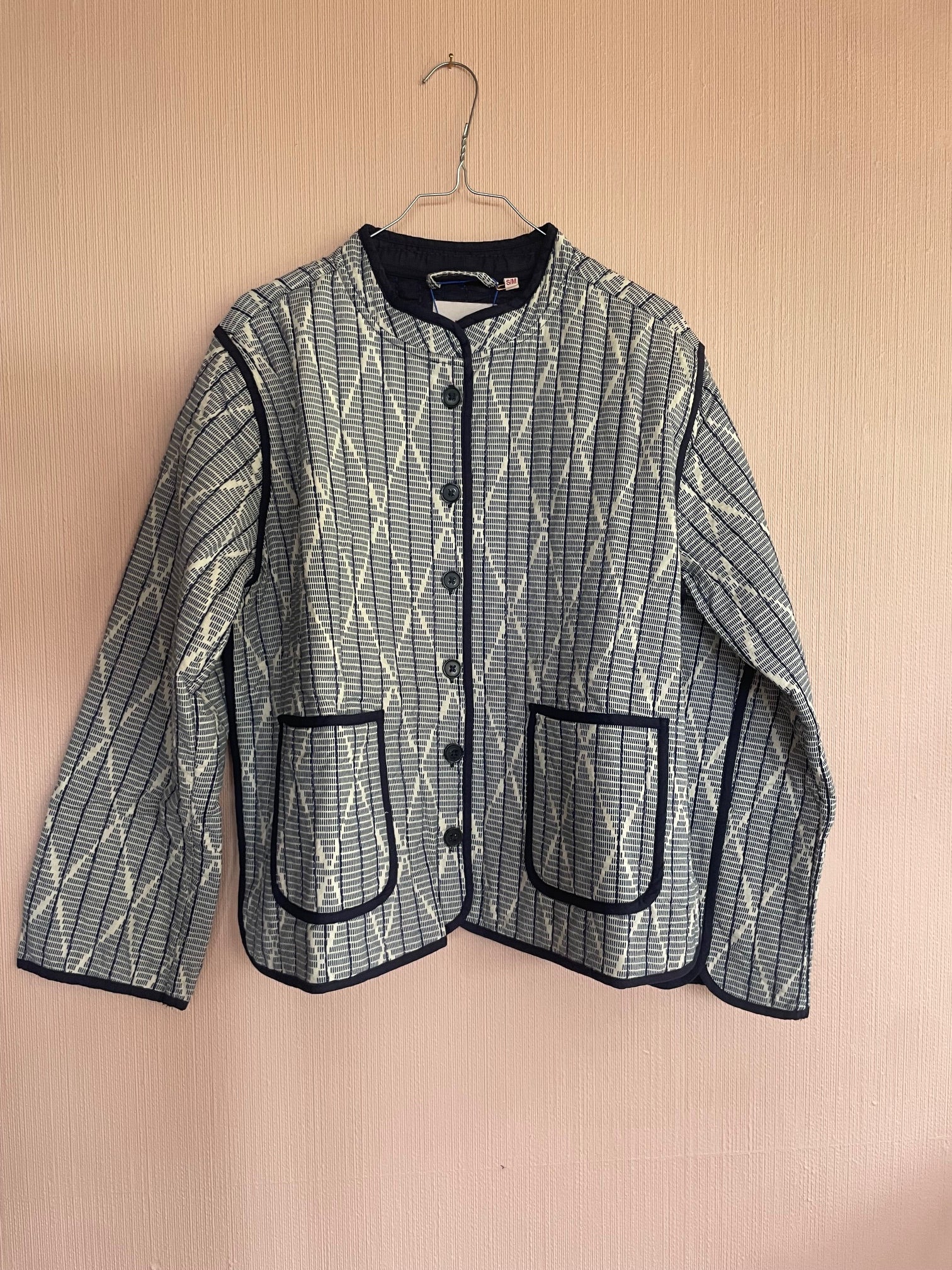 HABIBA AMINA IKAT CHINA JACKET Jacket INDIGO
