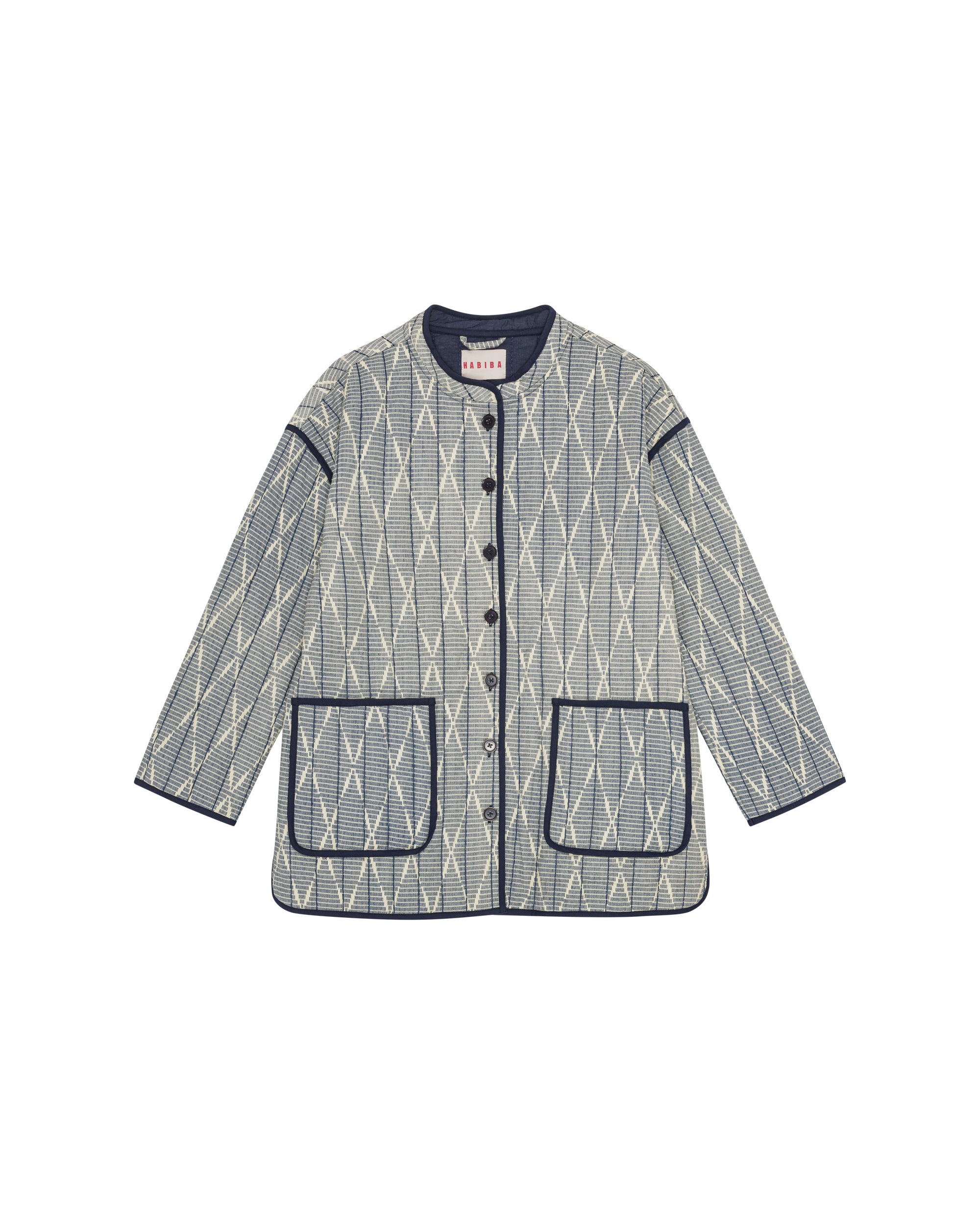 HABIBA AMINA IKAT QUILTED COAT Coat INDIGO