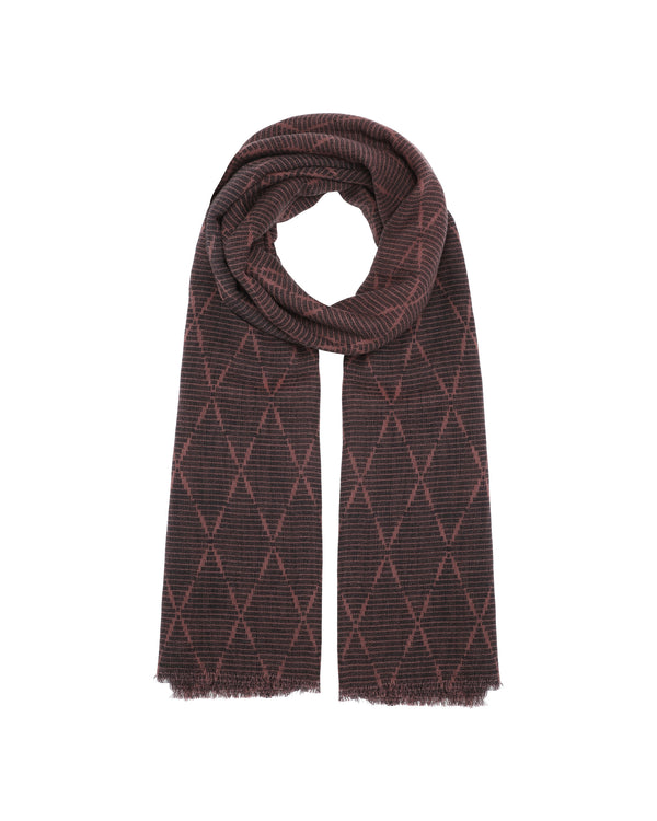 HABIBA AMINA IKAT SCARF Scarf BURGUNDY