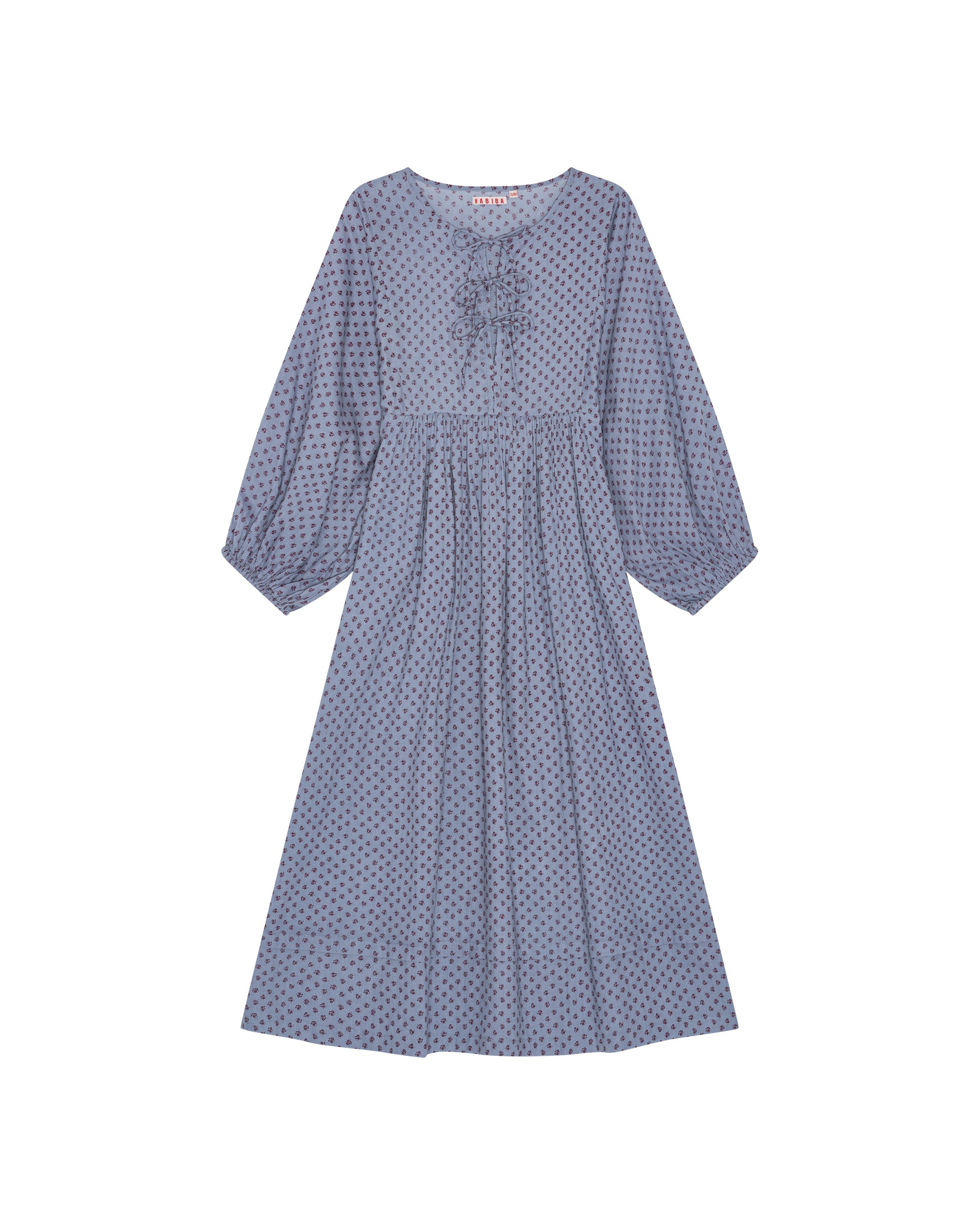 light blue lace maternity dress ASTRID BOW DRESS