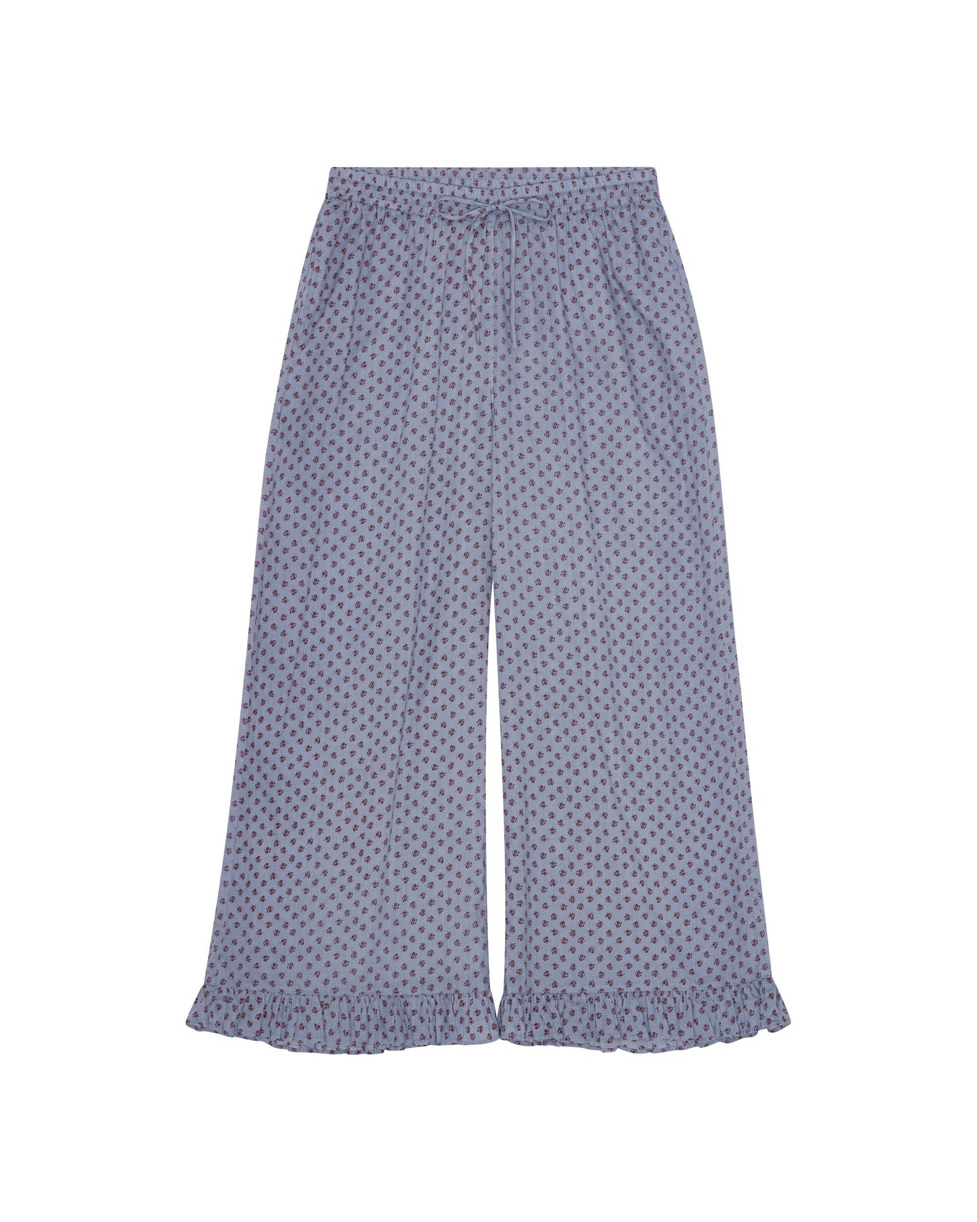 HABIBA ASTRID PANTS W. FRILL Pants SAPPHIRE