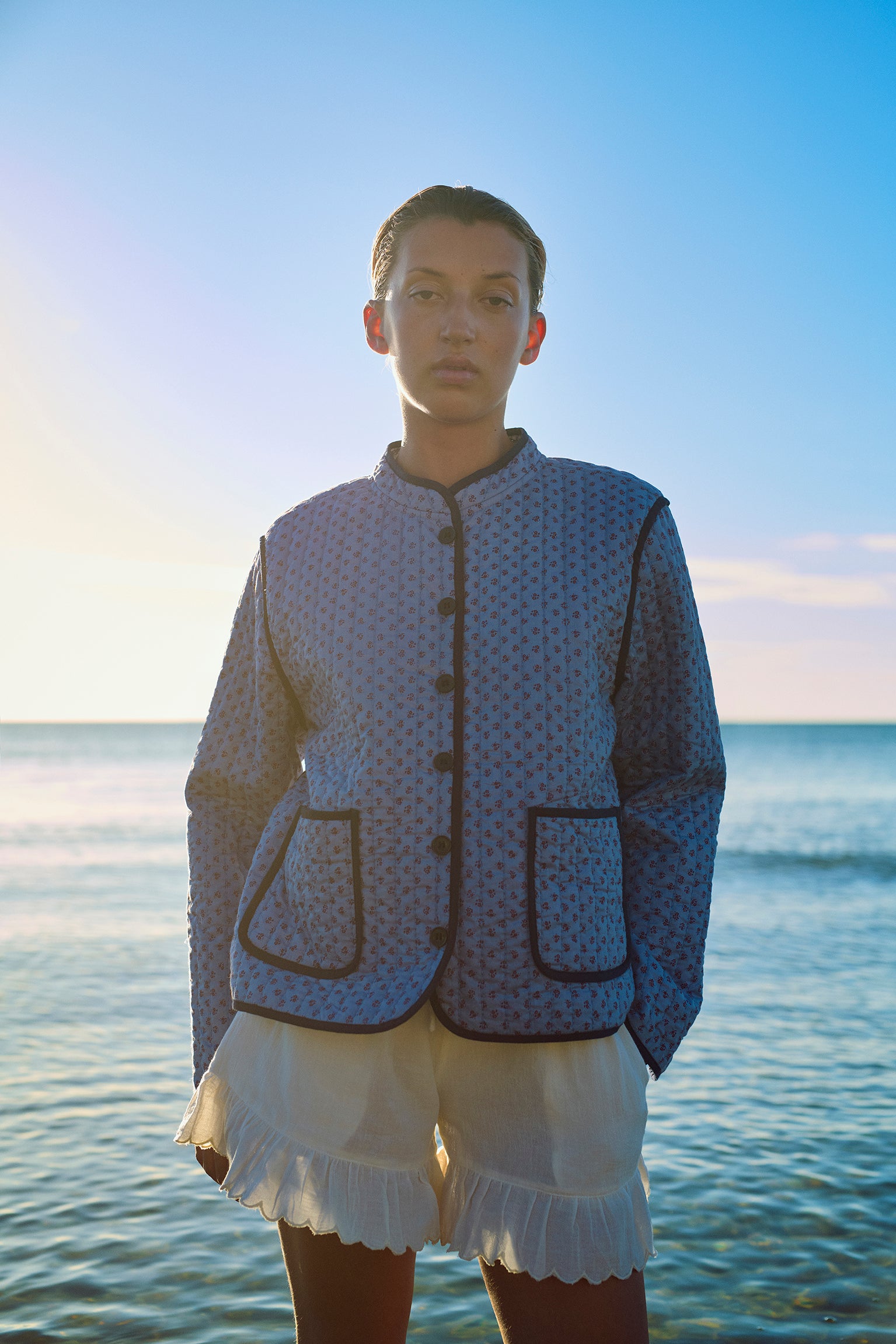 HABIBA ASTRID QUILTED CHINA JACKET Jacket SAPPHIRE