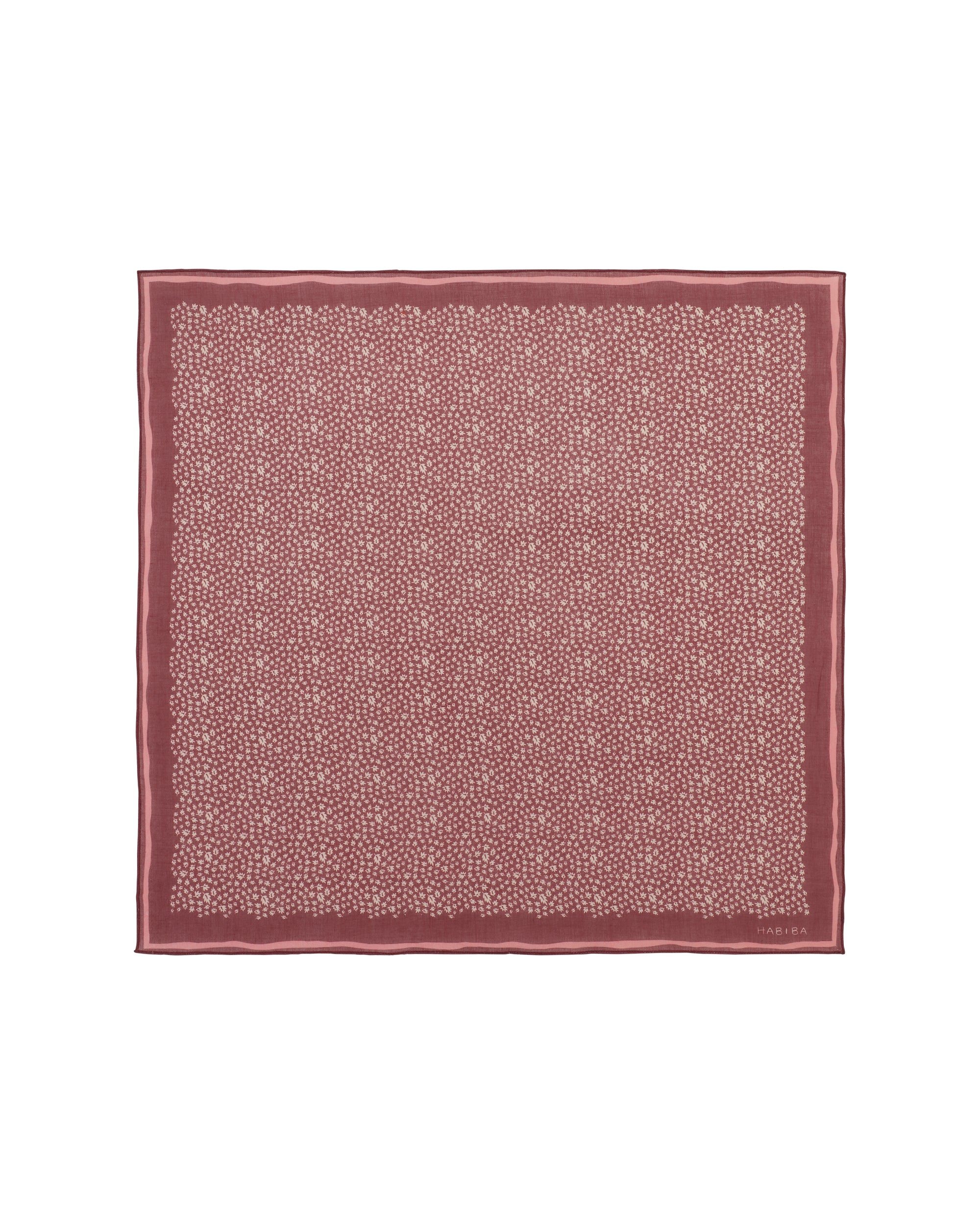 HABIBA AUTUMN LEAF BANDANA Bandana BURGUNDY