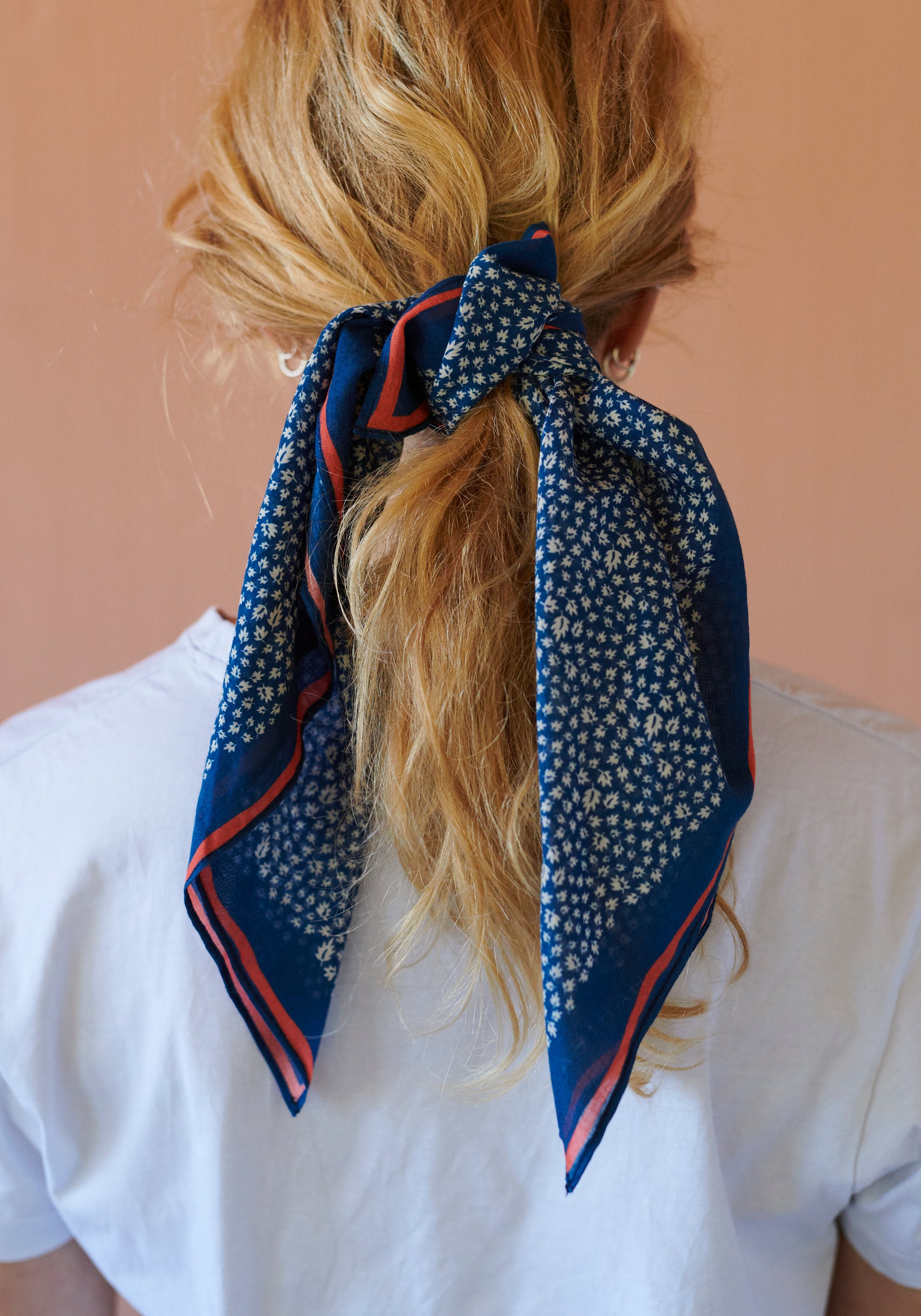 HABIBA AUTUMN LEAF BANDANA Bandana INDIGO