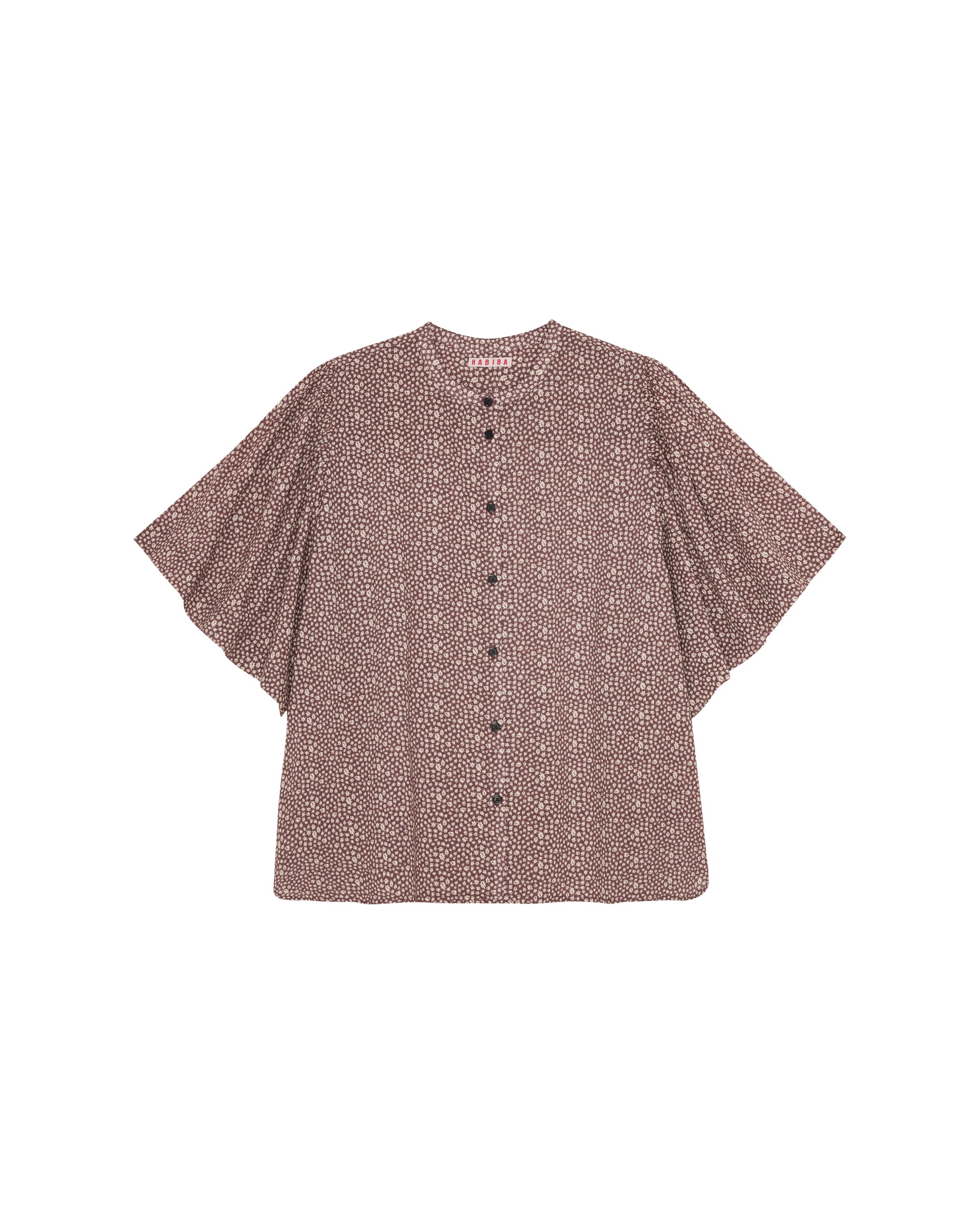 HABIBA AUTUMN LEAF BUTTERFLY SHIRT Shirt BURGUNDY