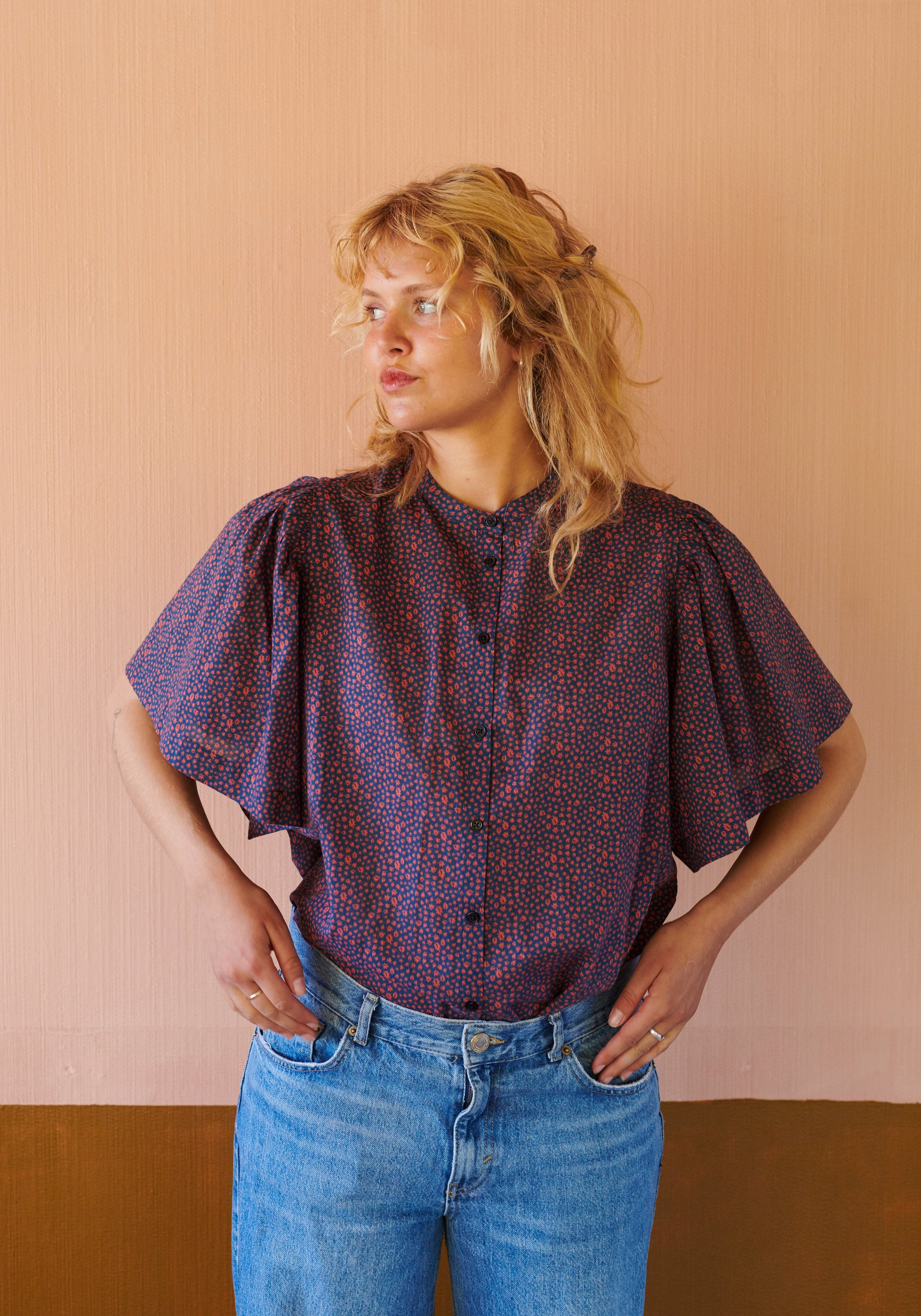 HABIBA AUTUMN LEAF BUTTERFLY SHIRT Shirt LOVE