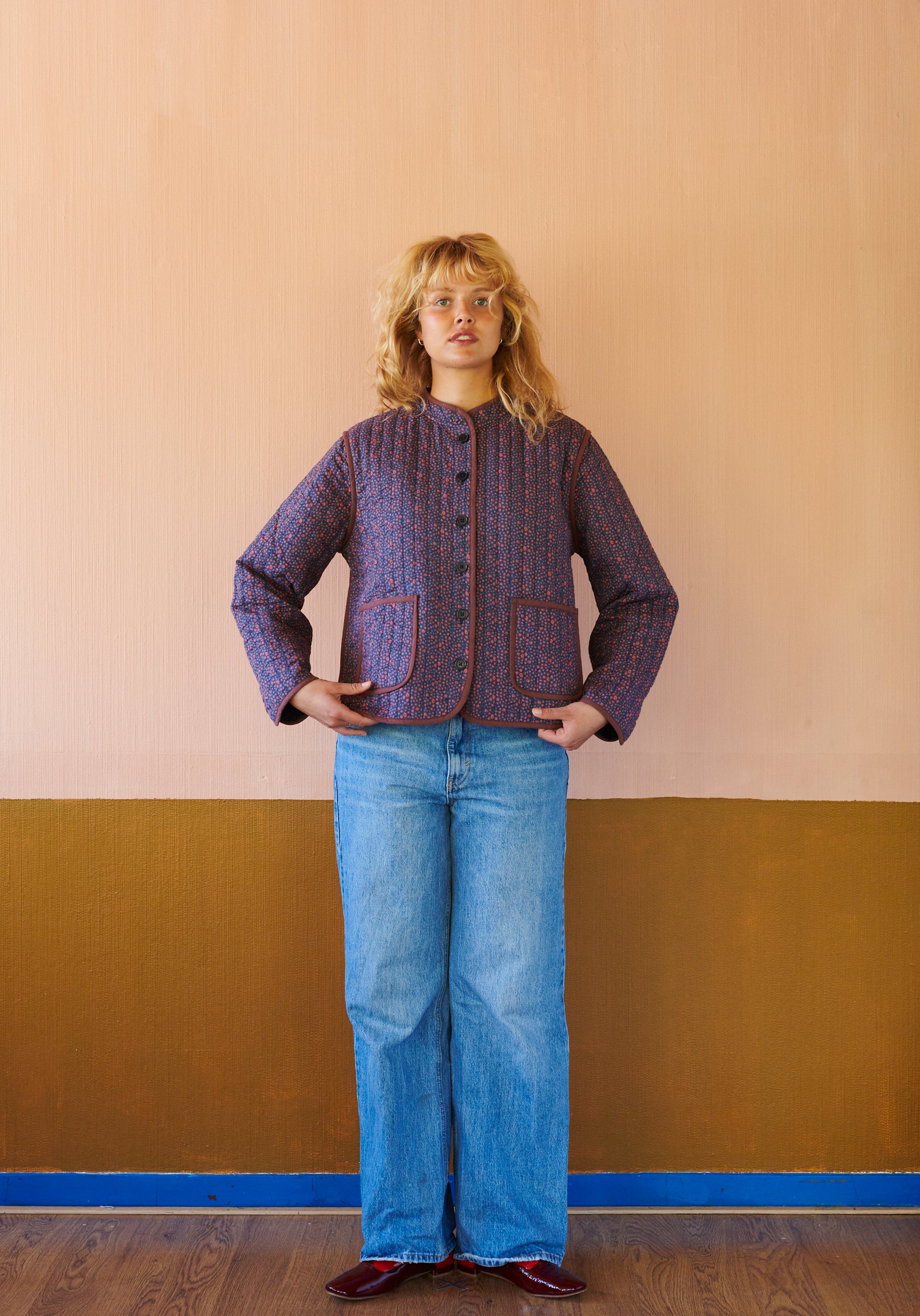 HABIBA AUTUMN LEAF QUILTED CHINA JACKET Jacket LOVE