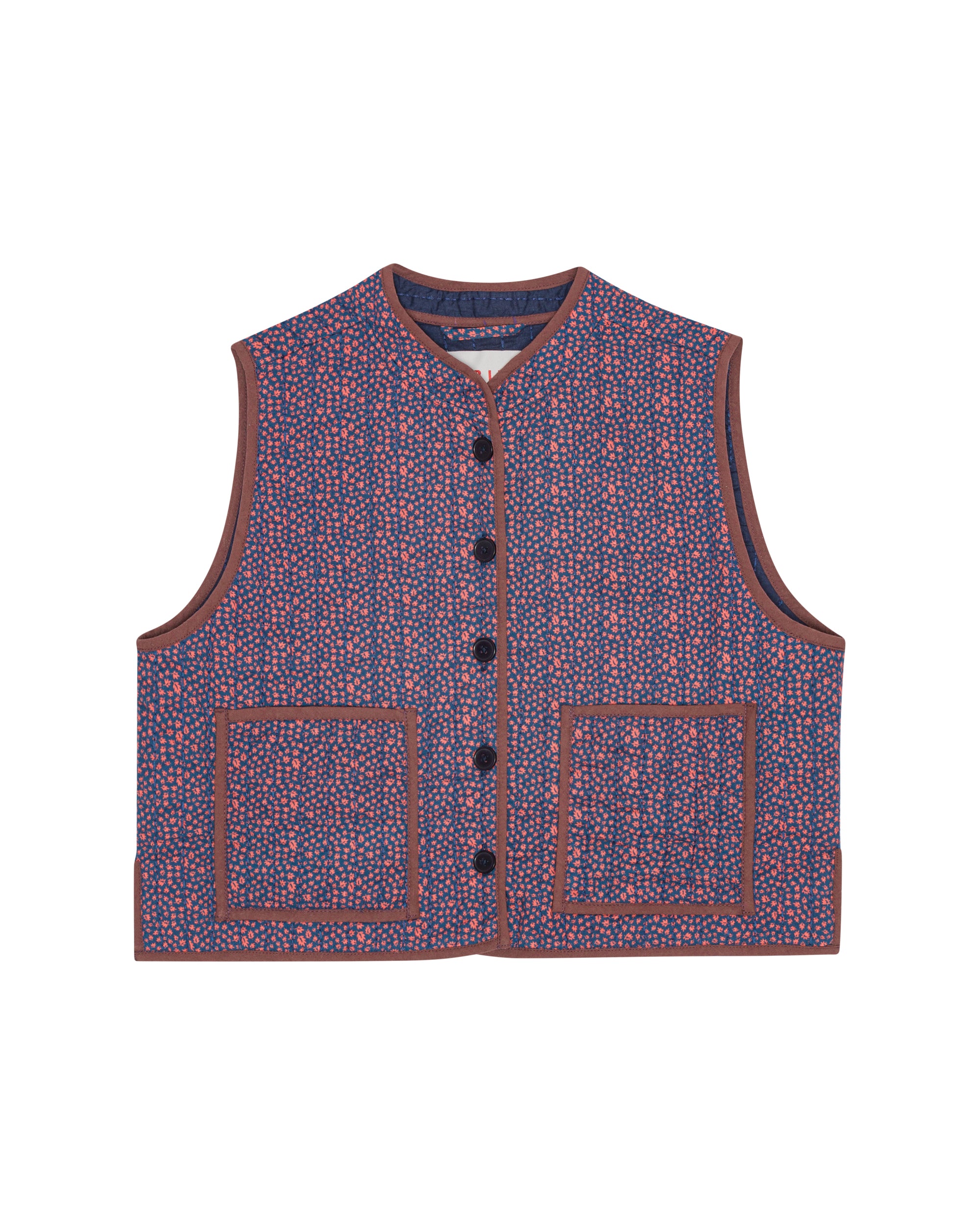 HABIBA AUTUMN LEAF SHORT QUILTED WAISTCOAT Waistcoat LOVE