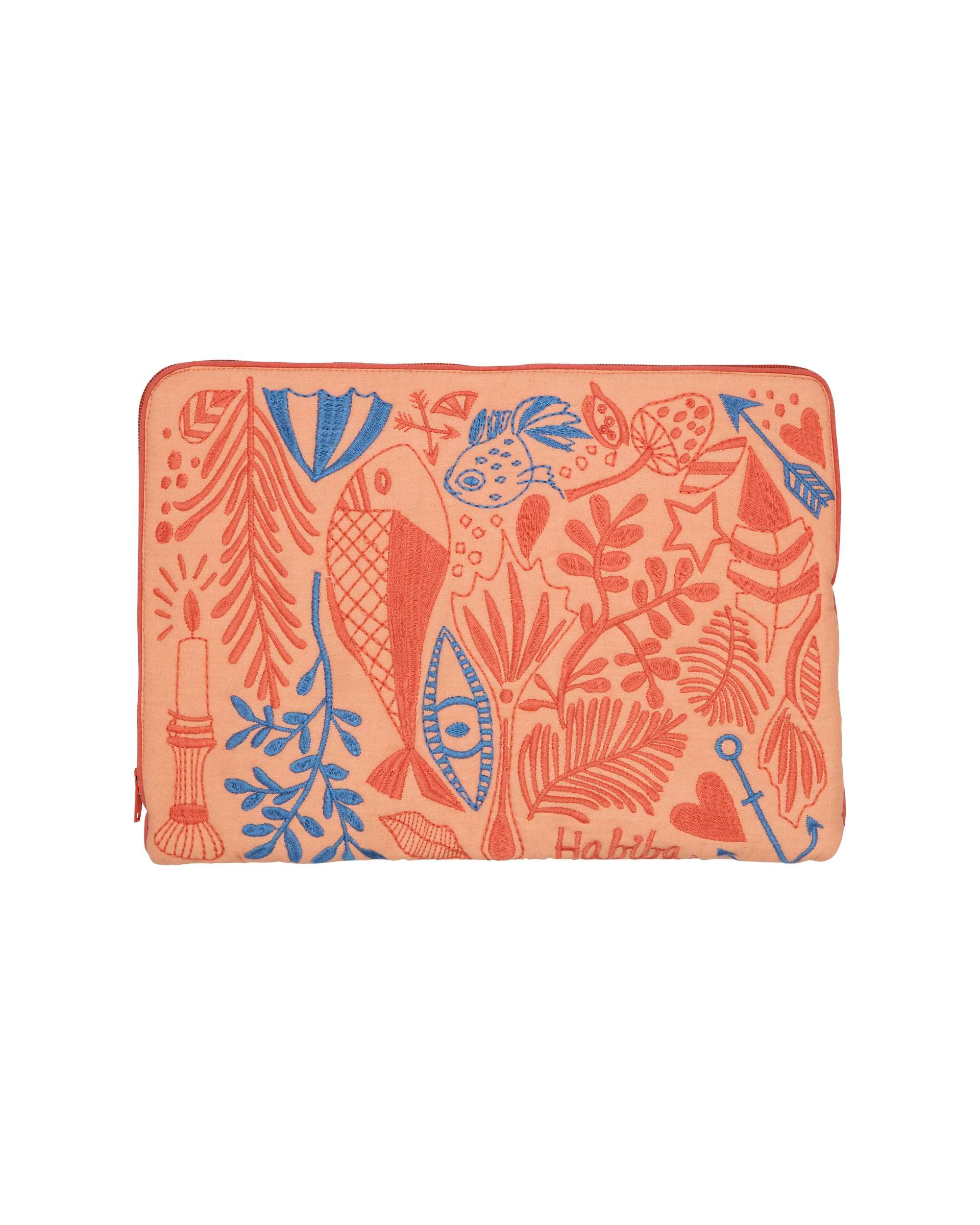 HABIBA BIBI COMPUTER SLEEVE Computer Sleeve SALMON