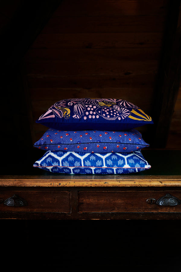 HABIBA BIBI CUSHION Cushion JAPAN BLUE