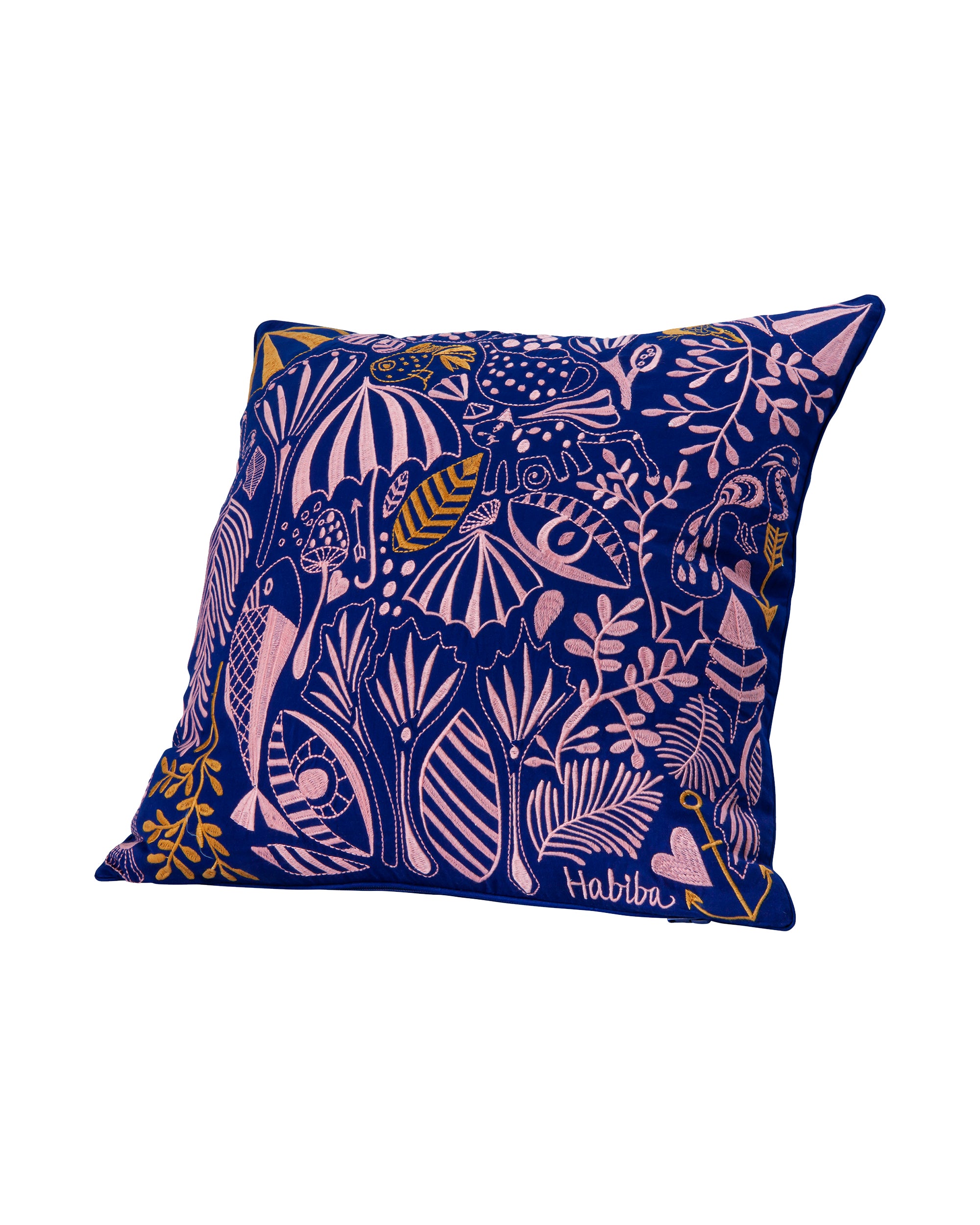 HABIBA BIBI CUSHION Cushion JAPAN BLUE