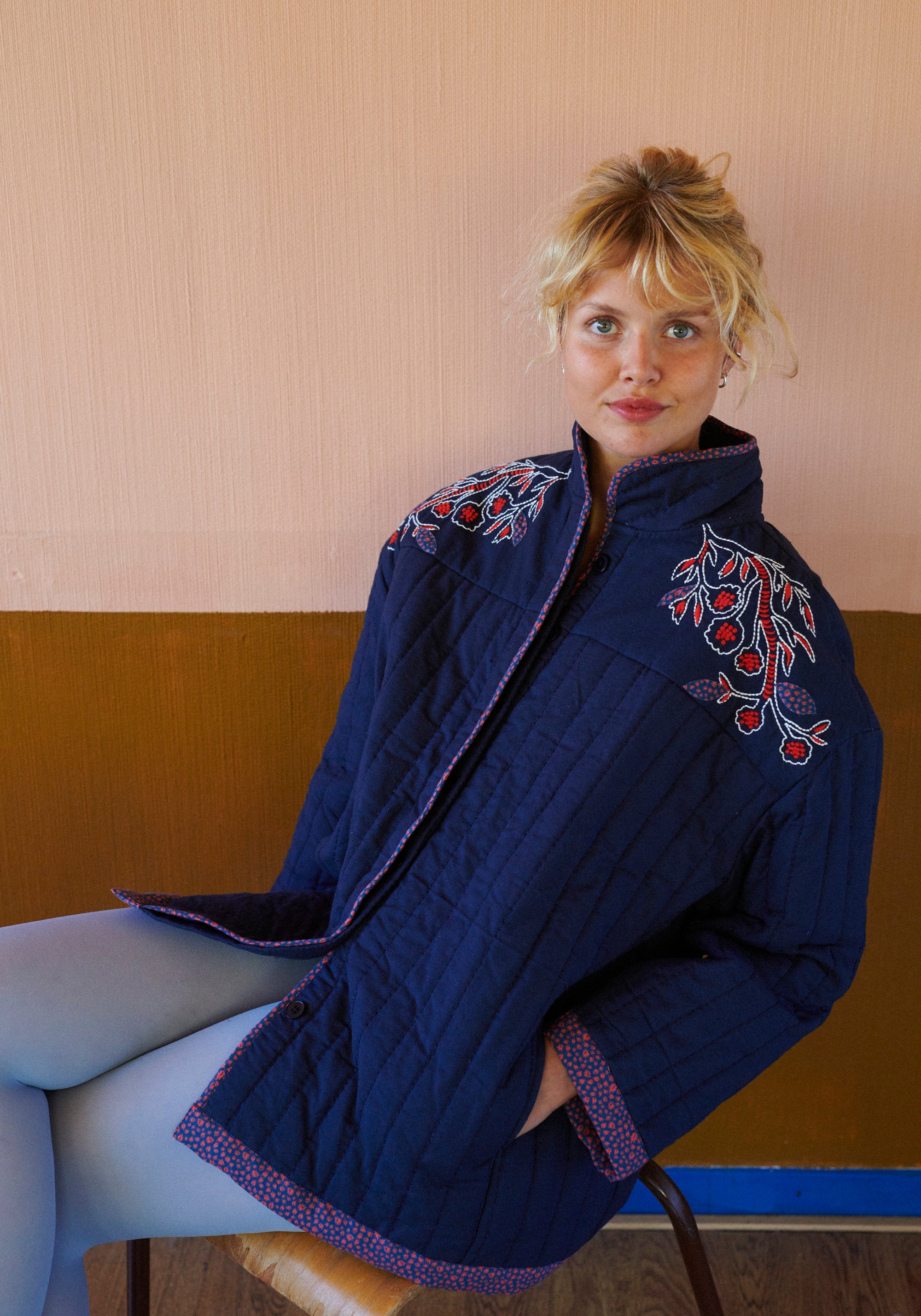 HABIBA BOHEMIA QUILTED COAT Coat INDIGO