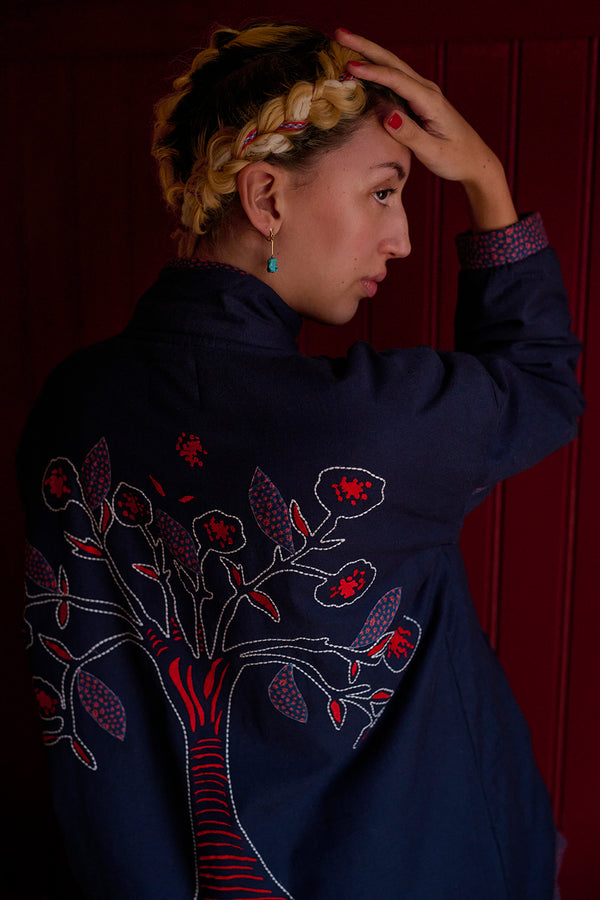 HABIBA BOHEMIA QUILTED COAT Coat INDIGO