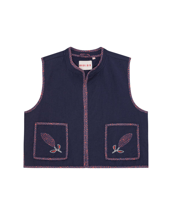 HABIBA BOHEMIA SHORT WAISTCOAT Waistcoat INDIGO