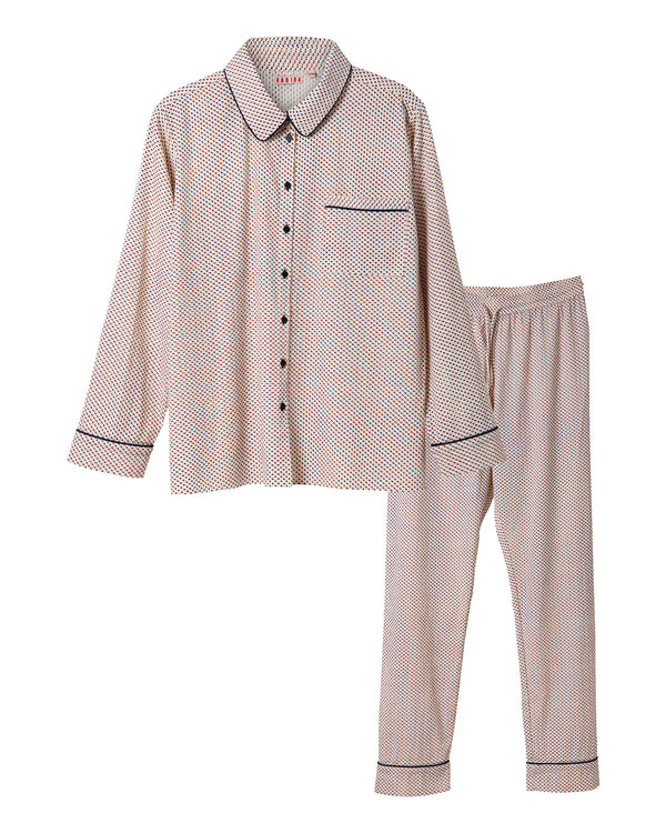 HABIBA DOTTY SEERSUCKER PYJAMAS SET Pyjamas set IVORY