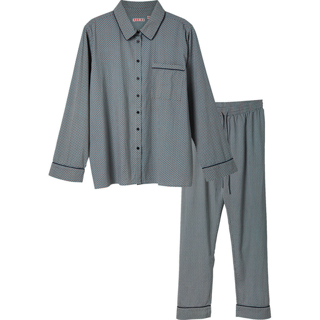 HABIBA DOTTY SEERSUCKER PYJAMAS SET Pyjamas set PASTEL BLUE