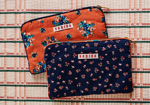 HABIBA FLEUR MINI CLUTCH Bag INDIGO