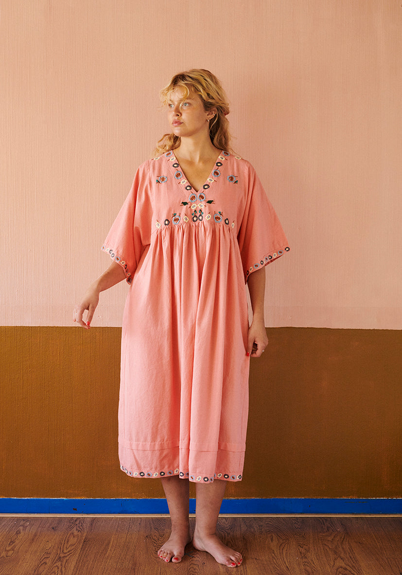 HABIBA FLORA DRESS 3/4 SLEEVE Dress BERRY