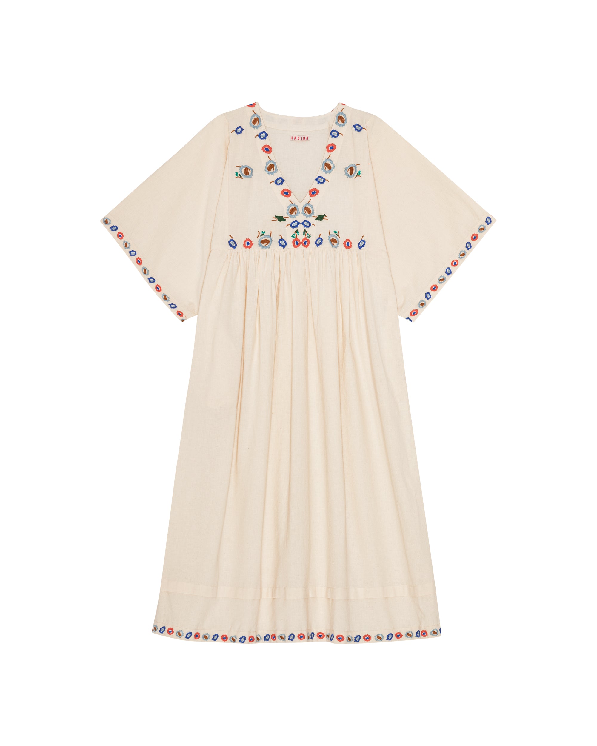 HABIBA FLORA DRESS 3/4 SLEEVE Dress VANILLA