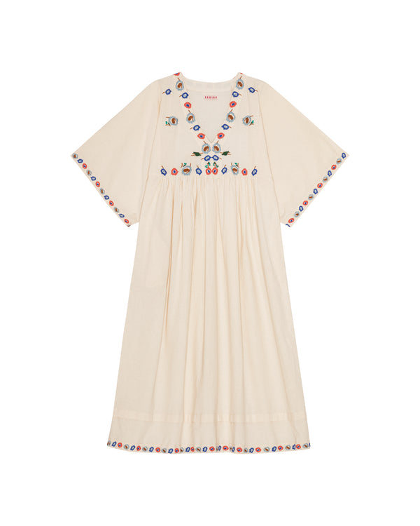 HABIBA FLORA DRESS 3/4 SLEEVE Dress VANILLA