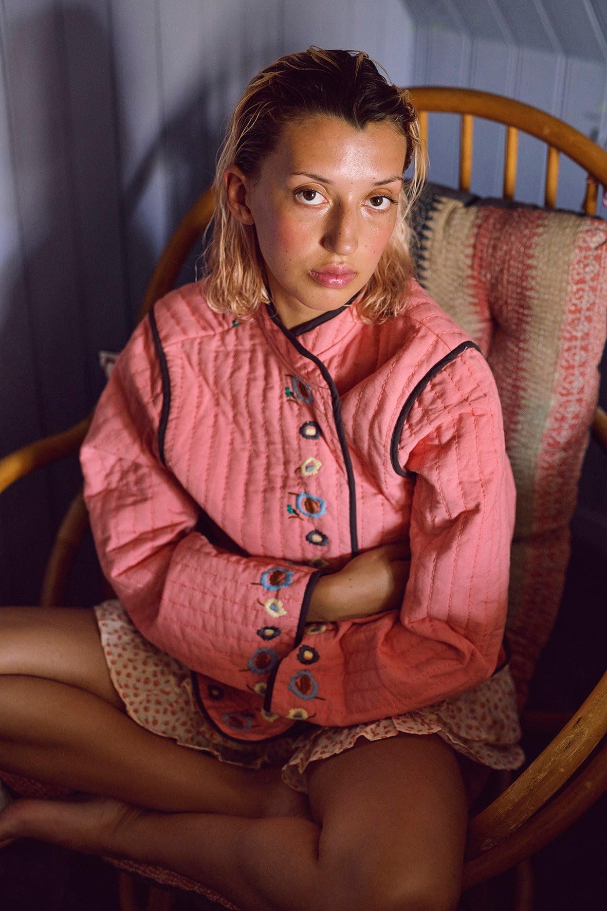 HABIBA FLORA QUILTED CHINA JACKET Jacket BERRY