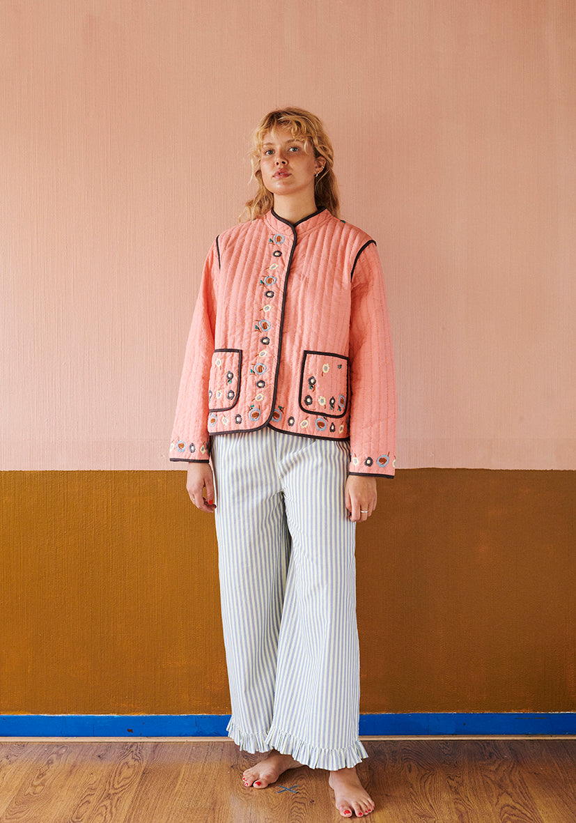 HABIBA FLORA QUILTED CHINA JACKET Jacket BERRY