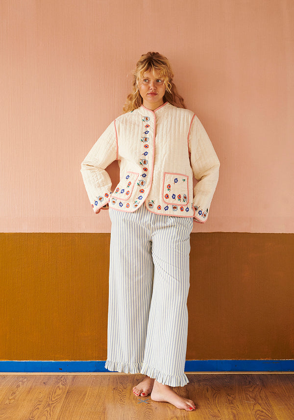 HABIBA FLORA QUILTED CHINA JACKET Jacket VANILLA