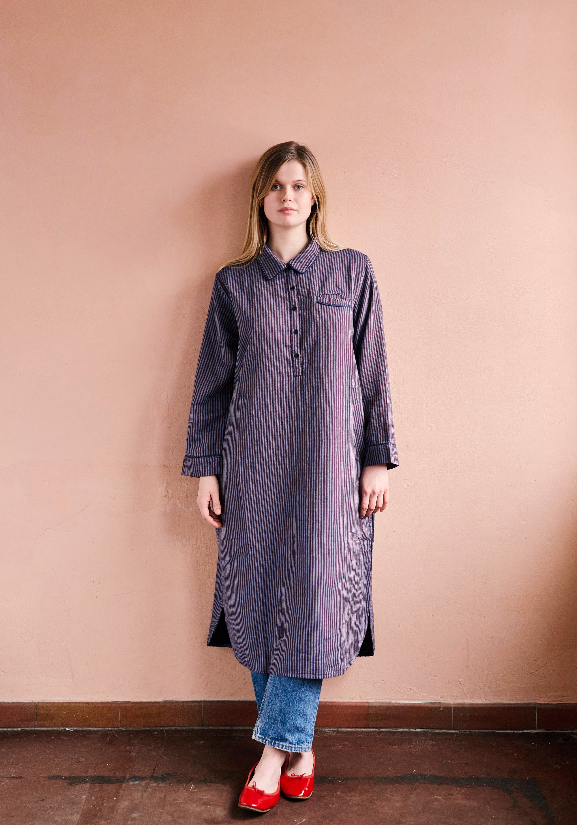HABIBA GENTLEMAN SHIRT DRESS Dress PASTEL BLUE