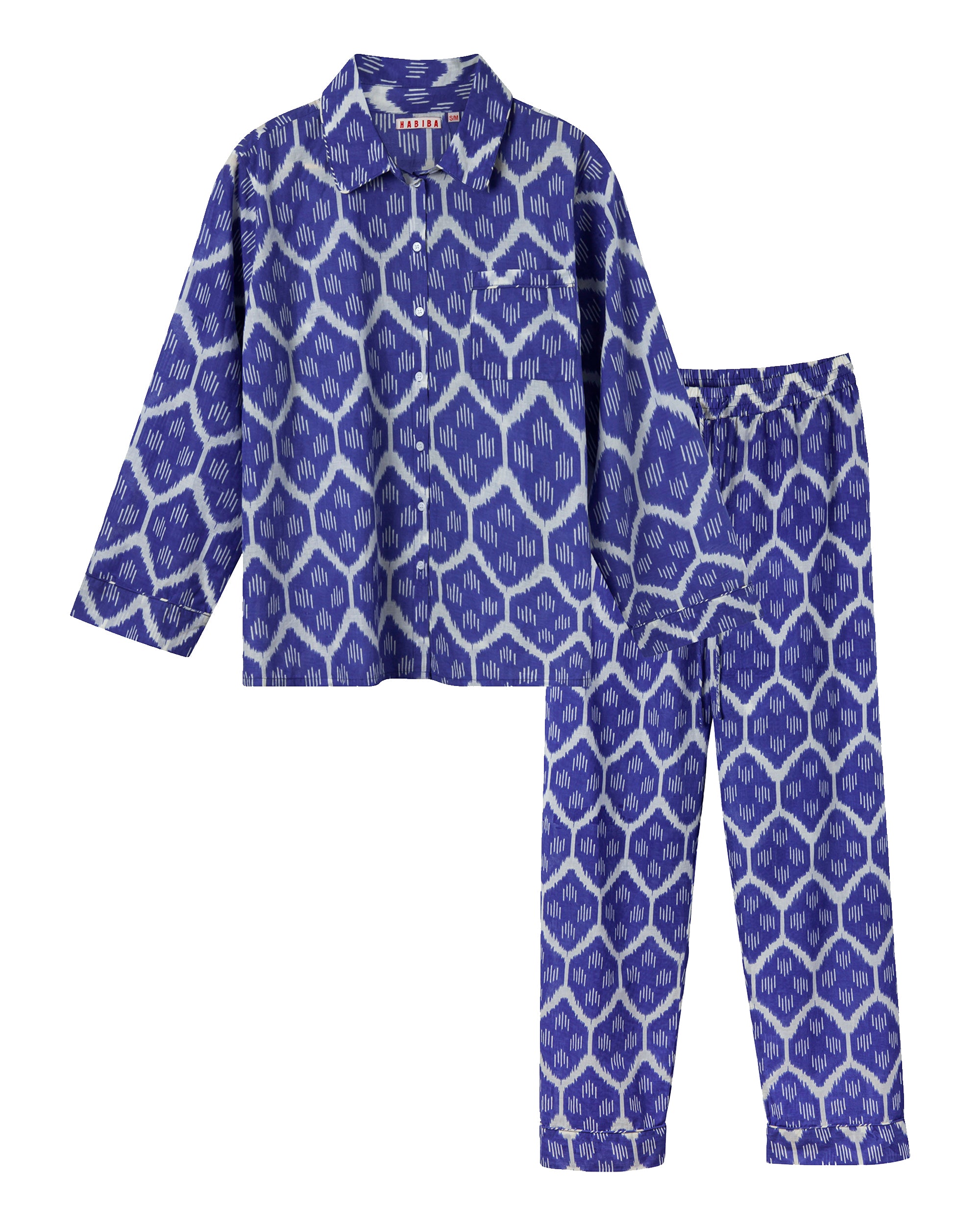 HABIBA IKAT PYJAMAS SET Pyjamas set JAPAN BLUE
