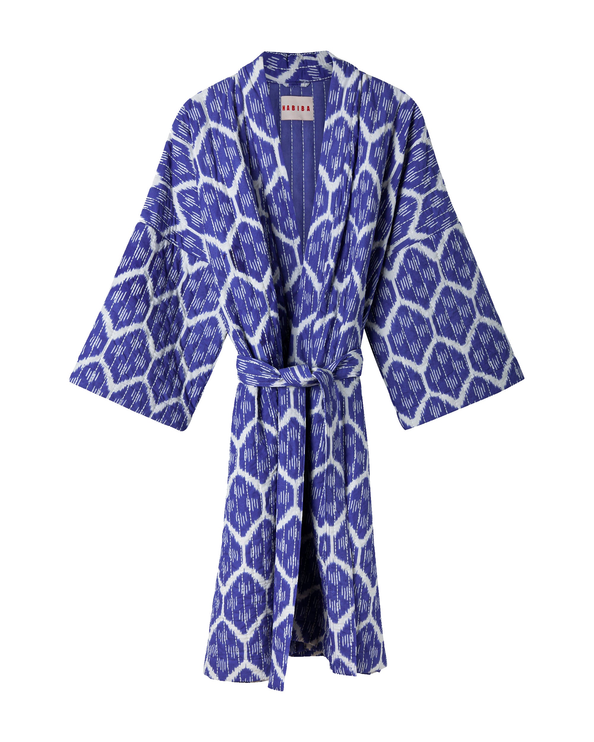HABIBA IKAT QUILTED KIMONO Kimono JAPAN BLUE