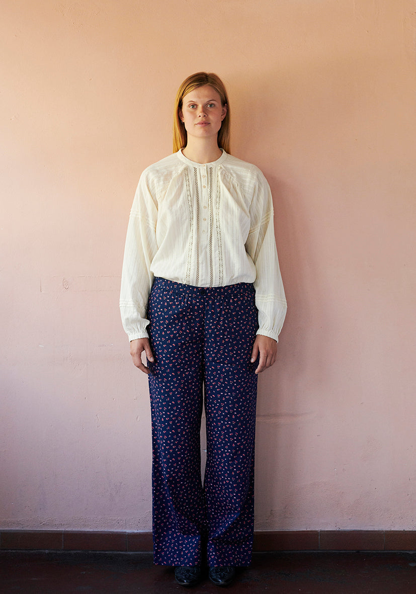 HABIBA LAURA BLOUSE WITH GATHERINGS Blouse VANILLA