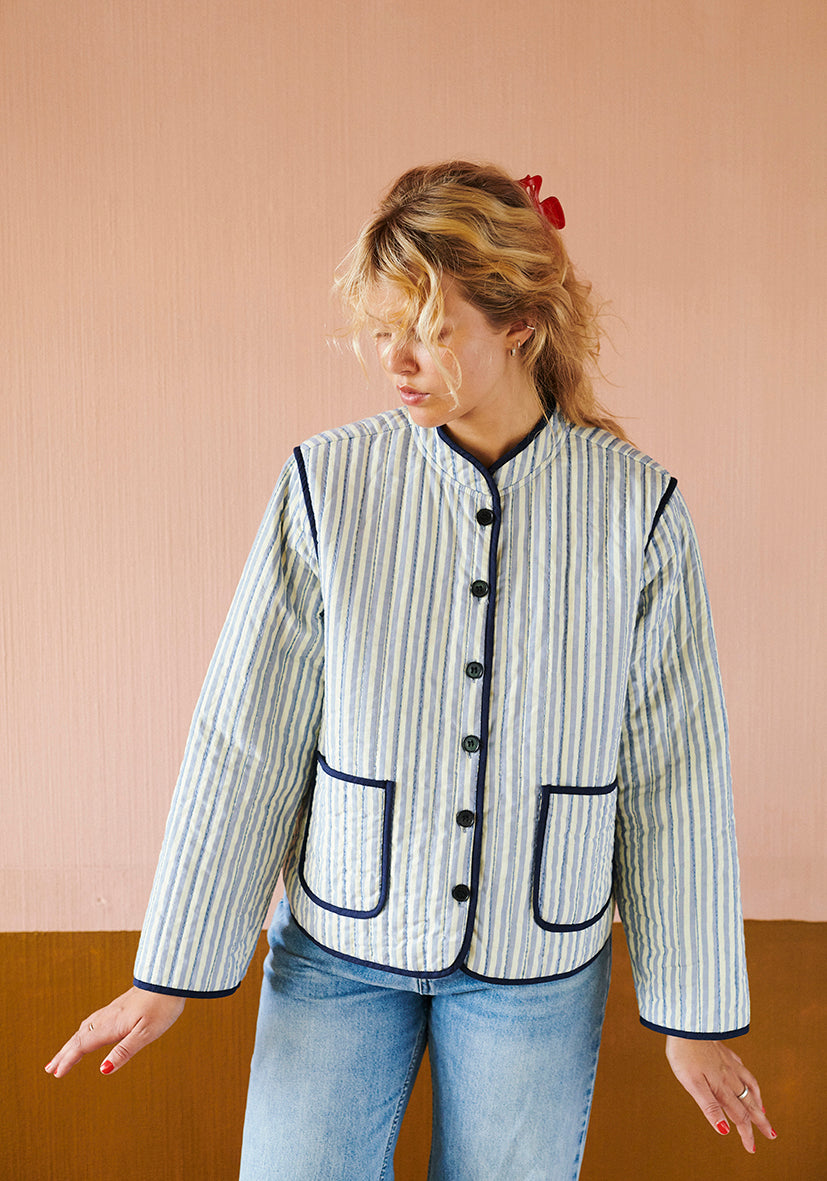 HABIBA MIO QUILTED CHINA JACKET Jacket SAPPHIRE