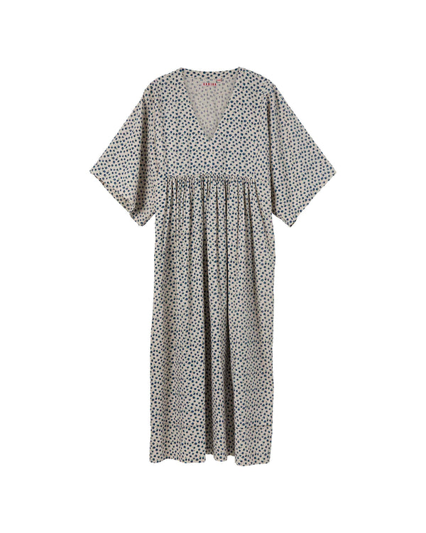 HABIBA NEW DAWN SEERSUCKER DRESS 3/4 SLEEVE Dress BLUE MOON