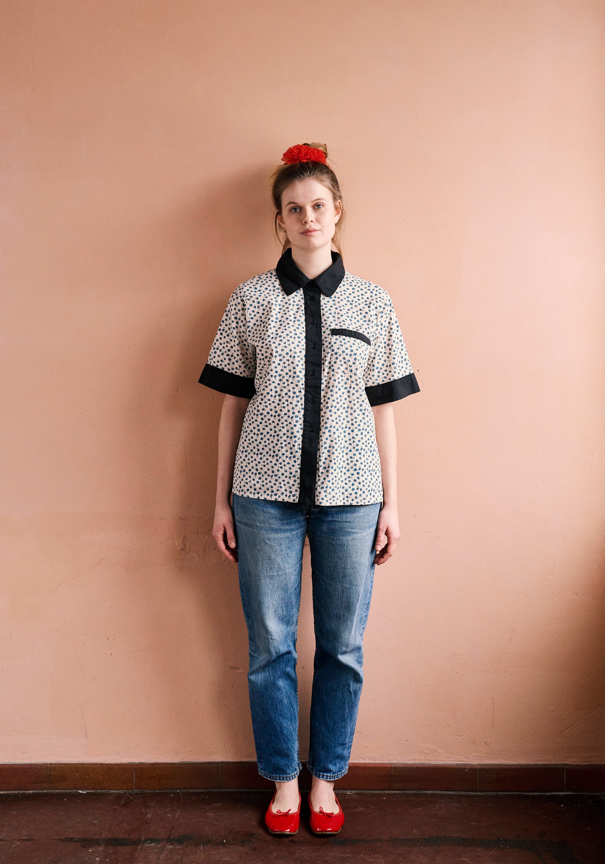 HABIBA NEW DAWN SEERSUCKER SHIRT SS Shirt BLUE MOON