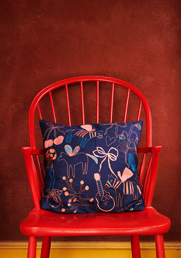 HABIBA NOVA CUSHION Cushion INDIGO