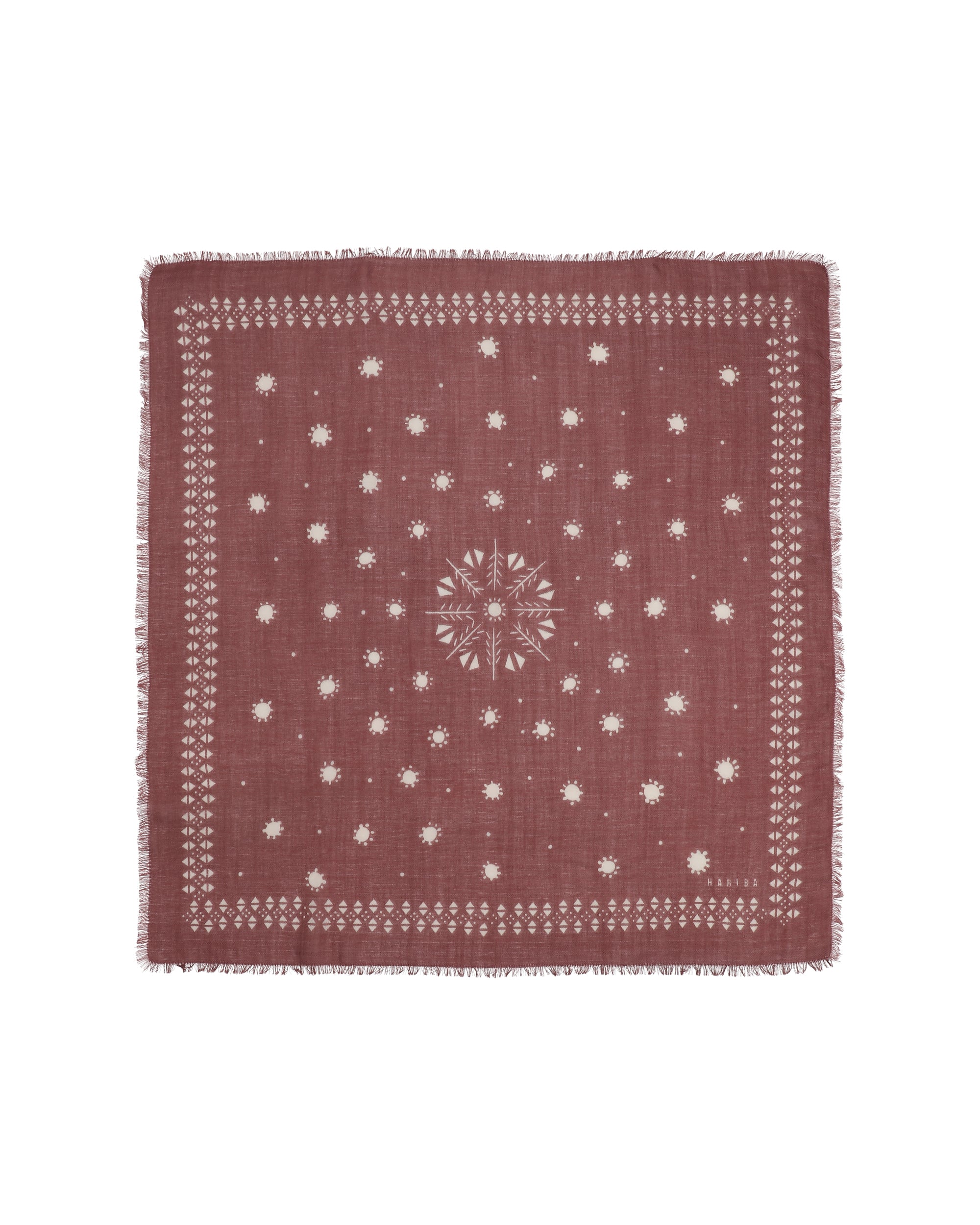 HABIBA PALOMA SCARF Scarf BURGUNDY