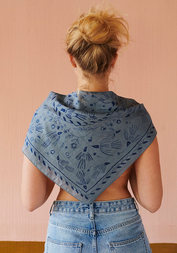 HABIBA PATTIE BANDANA Scarf & bandana SAPPHIRE