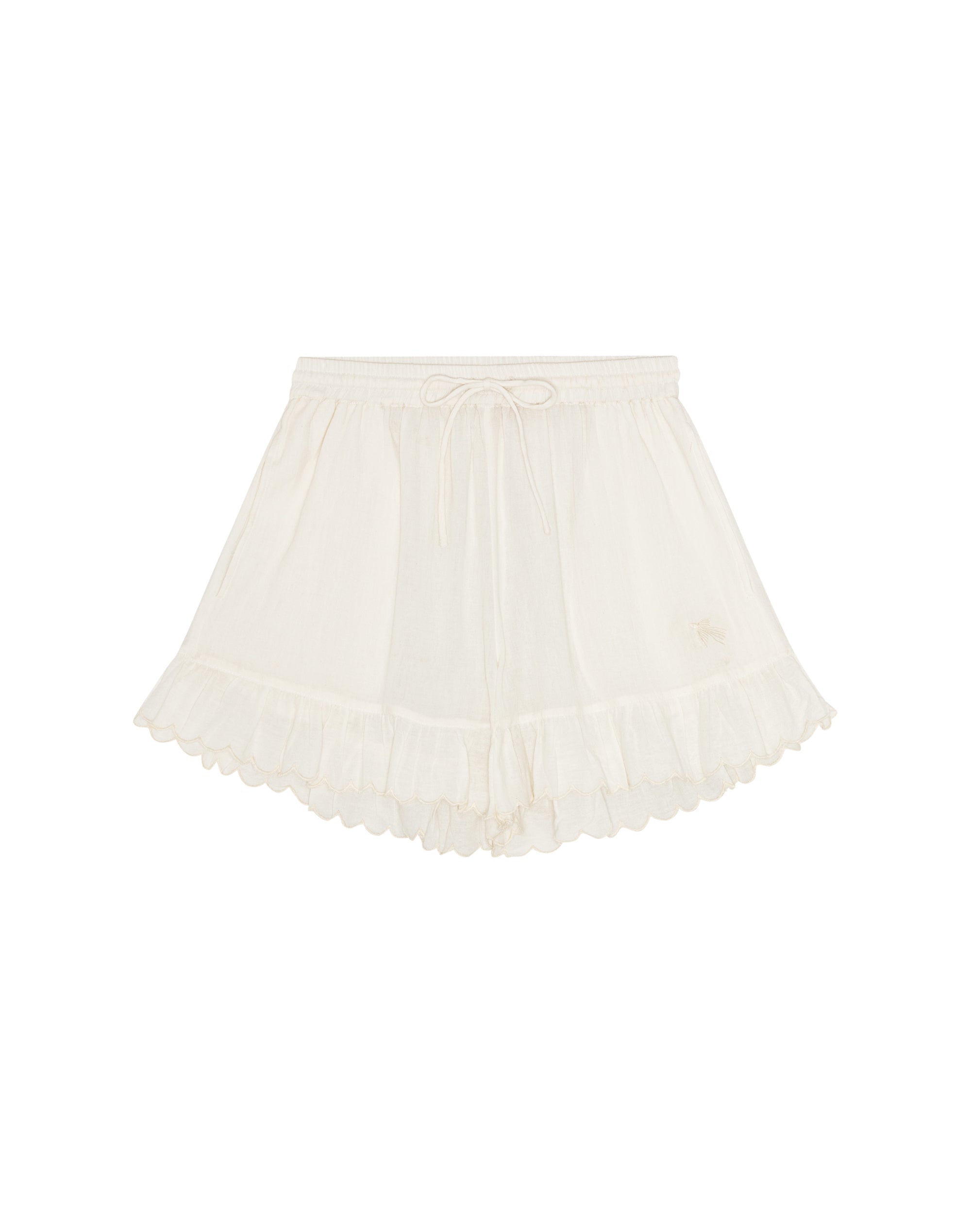HABIBA PATTIE SHORTS W. FRILL Shorts VANILLA