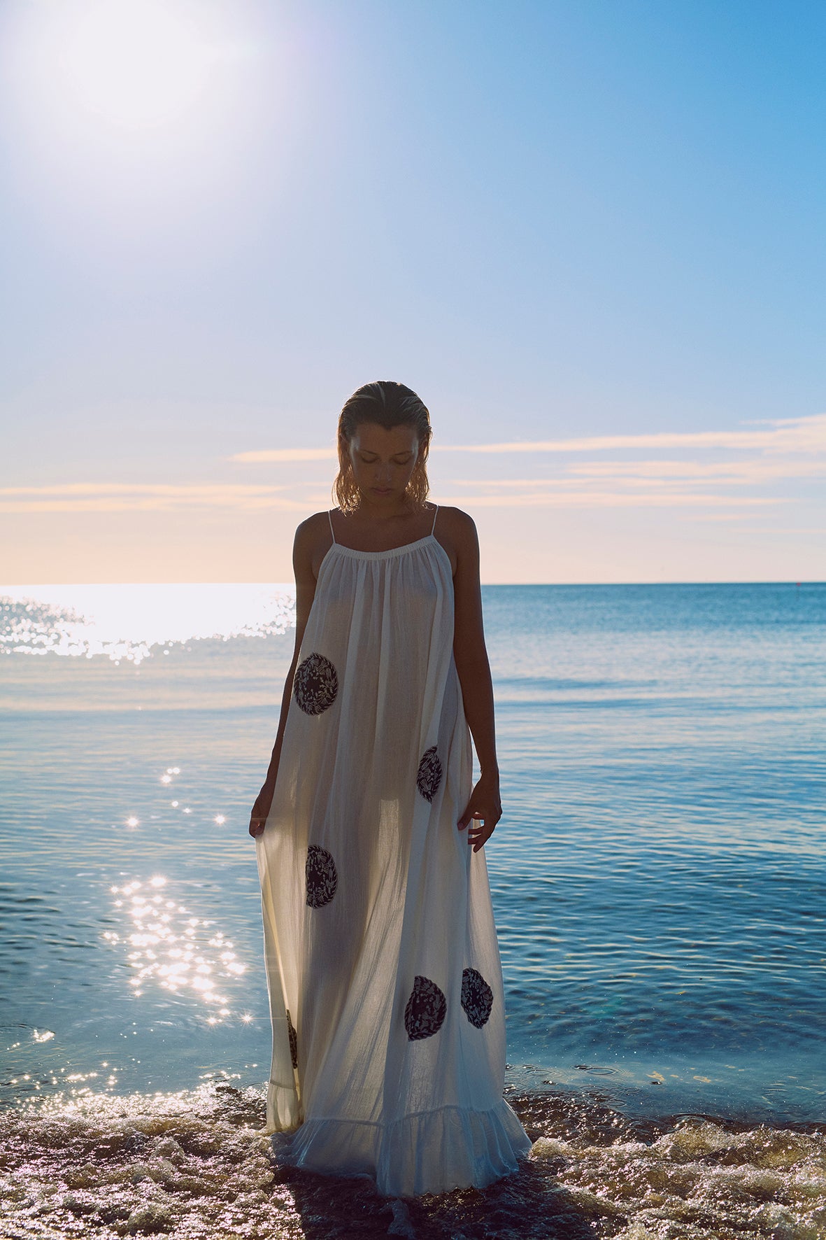 HABIBA PATTIE STRAP DRESS MAXI Dress VANILLA