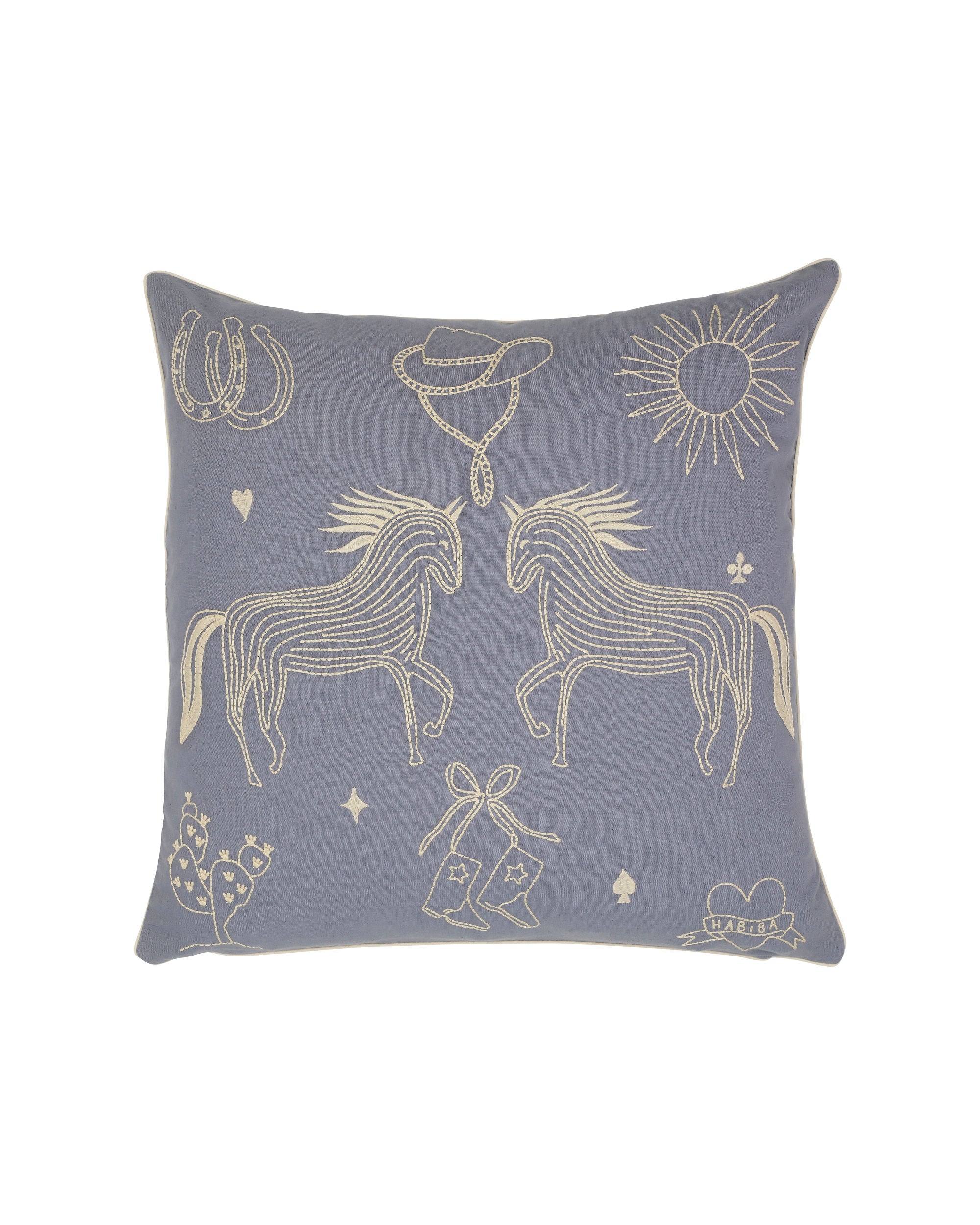 HABIBA POLLY EMBROIDERY CUSHION Cushion SEA