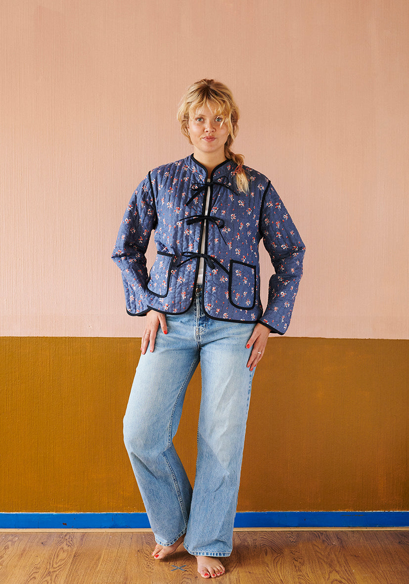 HABIBA REBECCA QUILTED CHINA JACKET Jacket SAPPHIRE