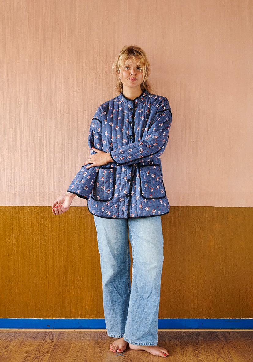 HABIBA REBECCA QUILTED COAT Coat SAPPHIRE