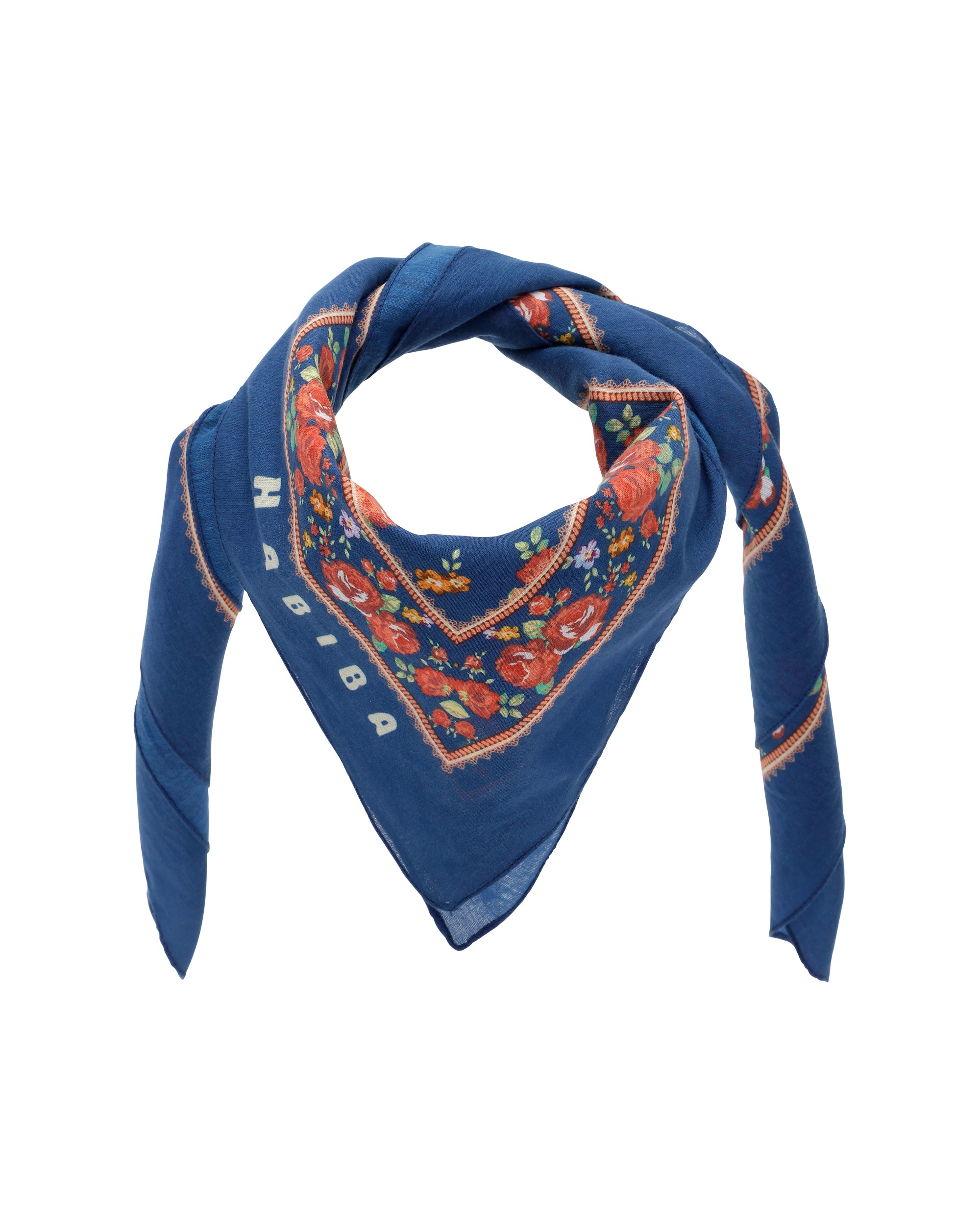 HABIBA ROSE SCARF Scarf INDIGO