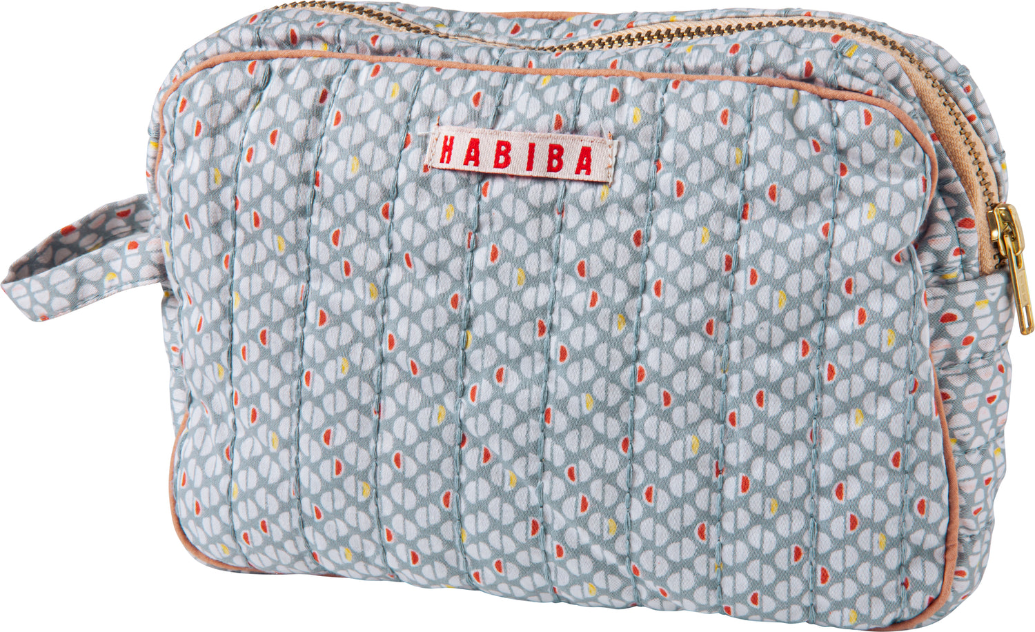 kyoto quilted patchwork makeup clutch